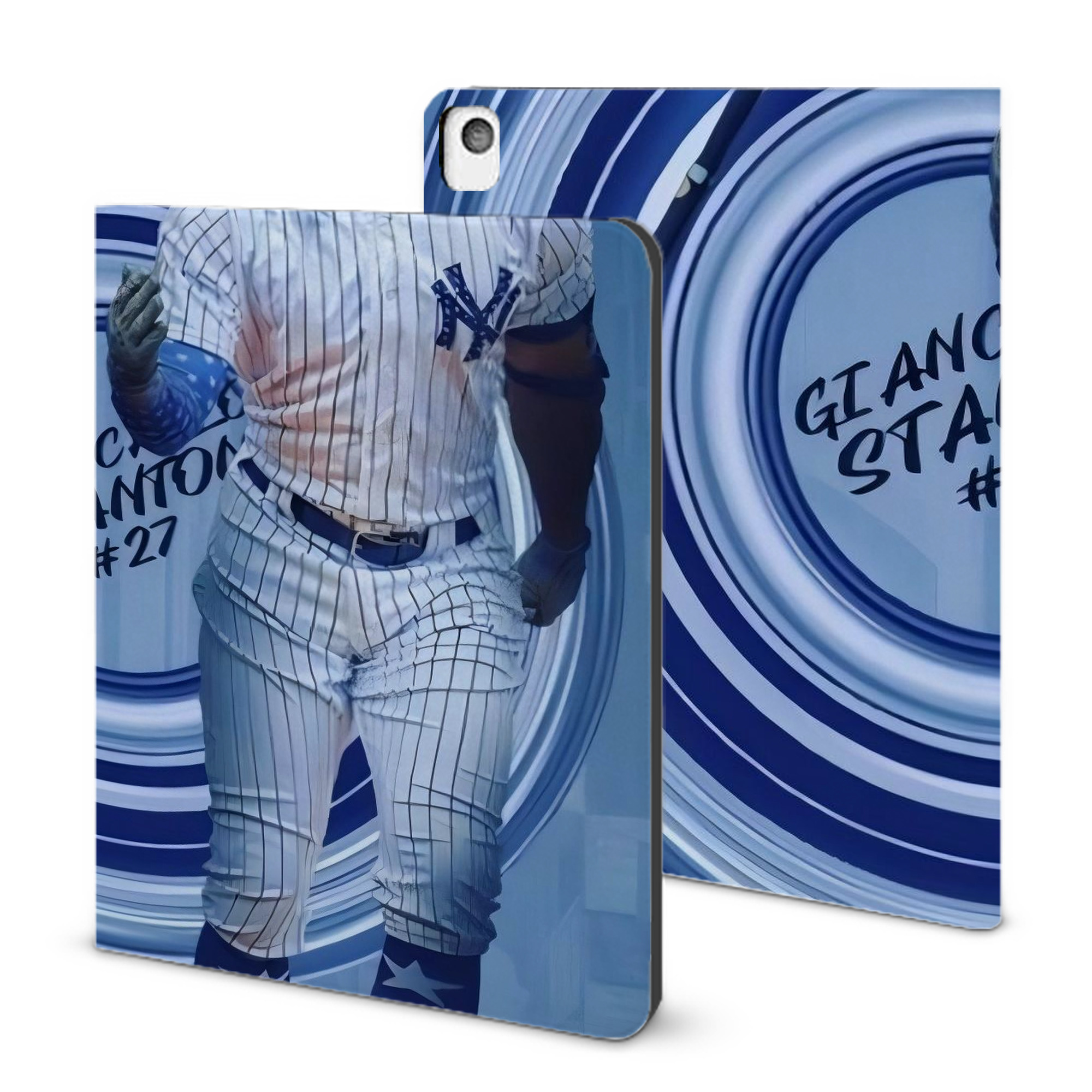 Giancarlo Stanton 16 IPad Book-Style Case With Pencil Slot – Slim PU & TPU Cover – Full Protection, Precise Fit, Water & Scratch Resistant